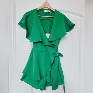 Green Shorts Romper- PERFECT for SUMMER